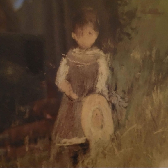 Vintage Berthe Morisot 'In The Park' Professionally Framed Print Behind Glass - Picture 6 of 10